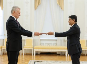 1Presentation of Credentials to President of Lithuania Gitanas Nauseda 1Presentation of Credentials to President of Lithuania Gitanas Nauseda