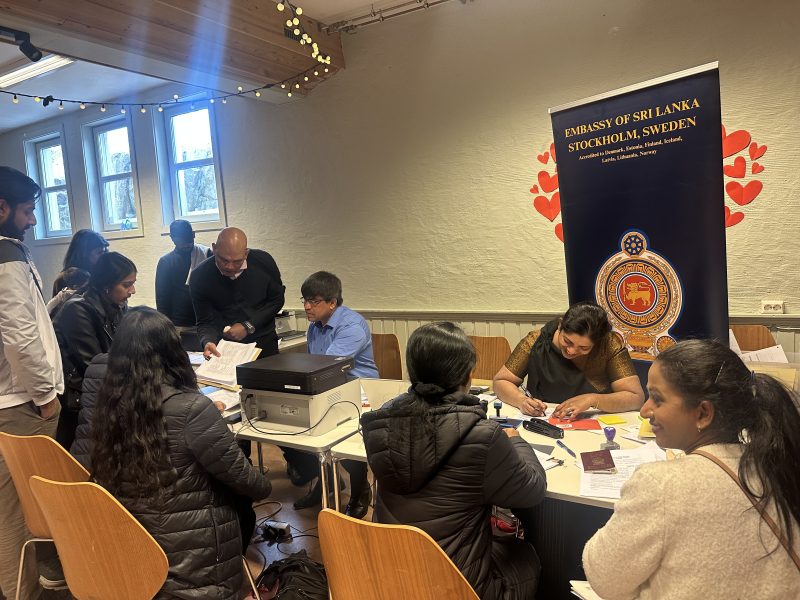 The Embassy of Sri Lanka in Stockholm successfully conducted a Consular Mobile Service in Oslo, Norway on 25th April 2026